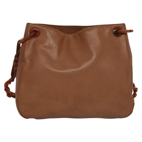PRADA Shoulder Bag Leather Brown - Picture 3 of 9